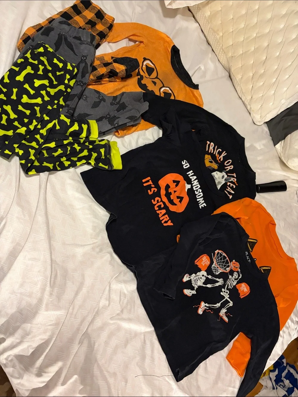 Kids Halloween Bundle Set - Black & Orange - 4T